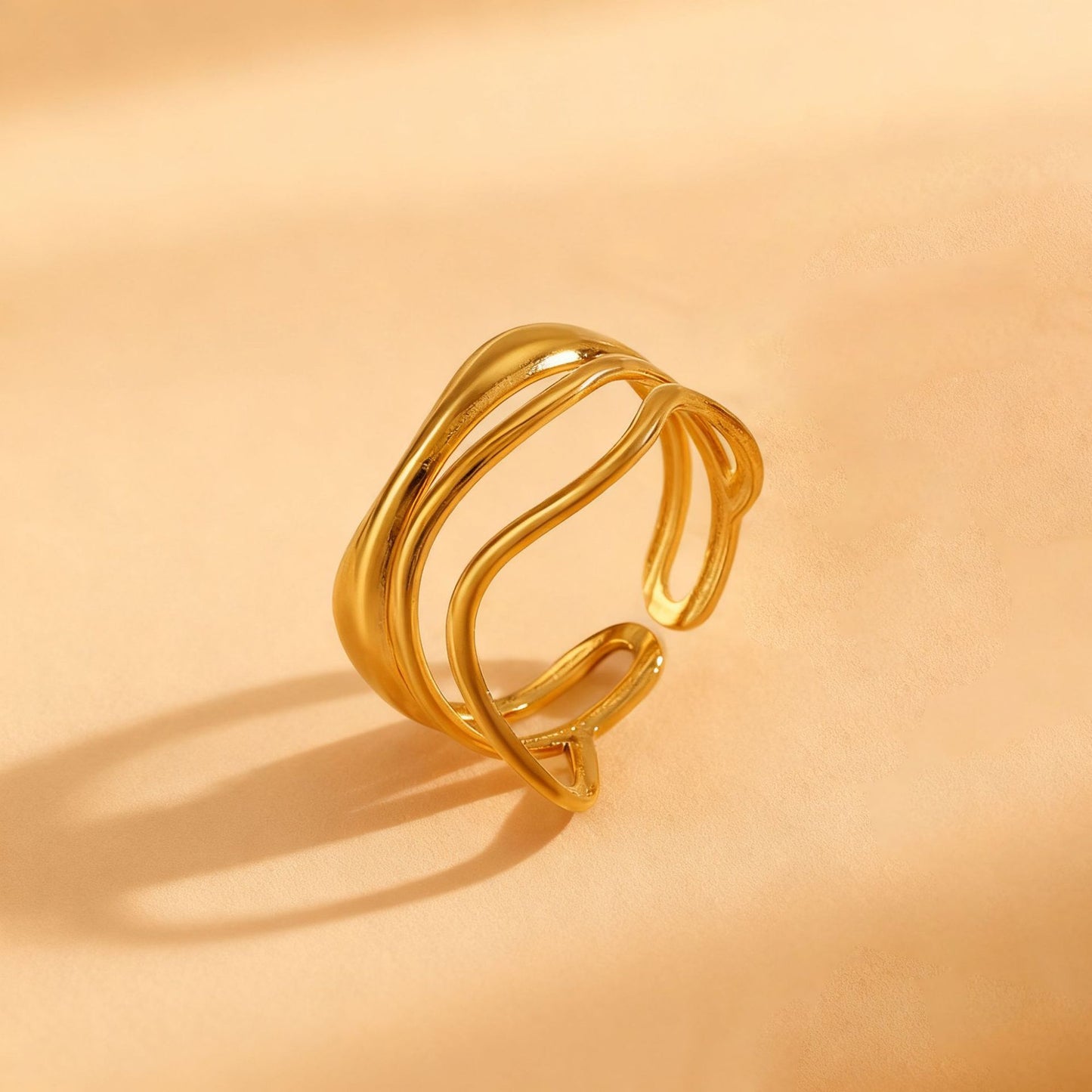 Simple Retro Aloofness Style Advanced Light Luxury Minority Design Fashion Rings