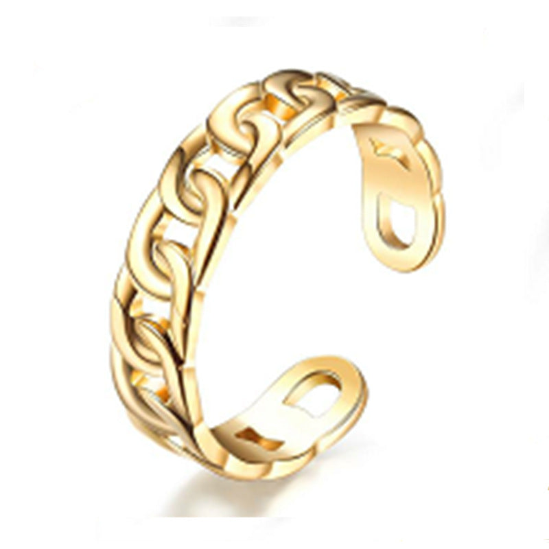 Adjustable Titanium Steel Popular Stainless Couple Rings