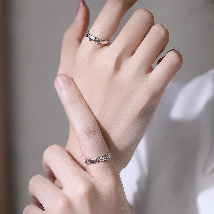 Women's & Men's Small Fish Couple Daily Simple Cartoon Rings