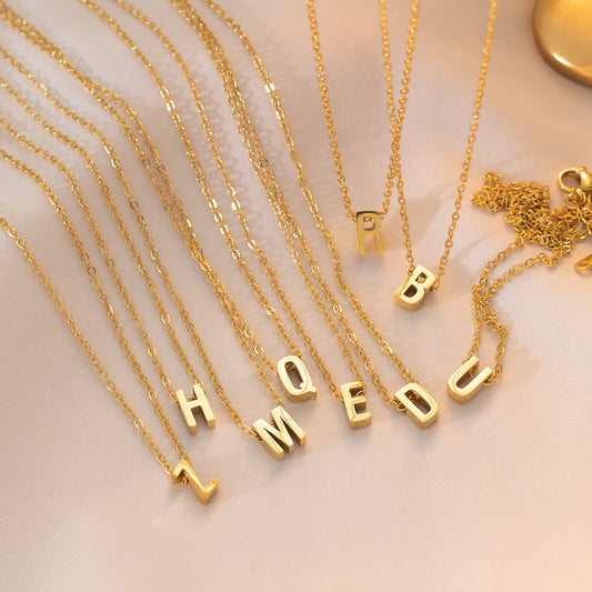 Fading English Letter Unisex Fashion Simple Necklaces