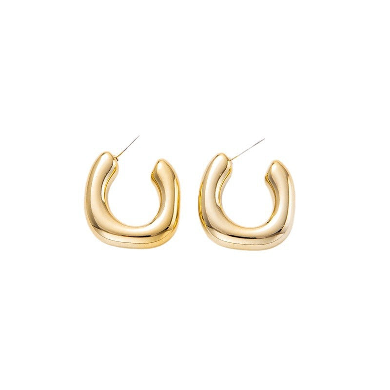 Shaped Electroplated Simple Acrylic Personalized Ear Earrings