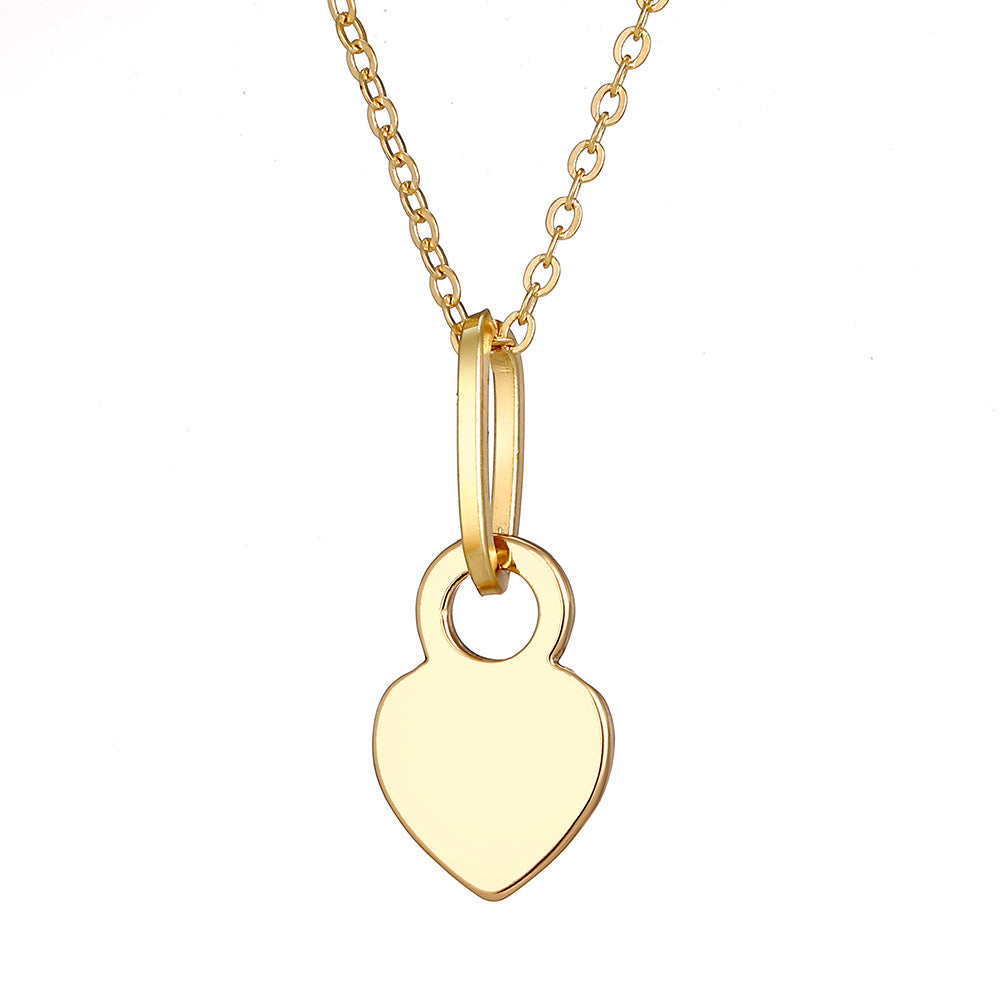 Heart Cross Female Light Luxury Minority Necklaces