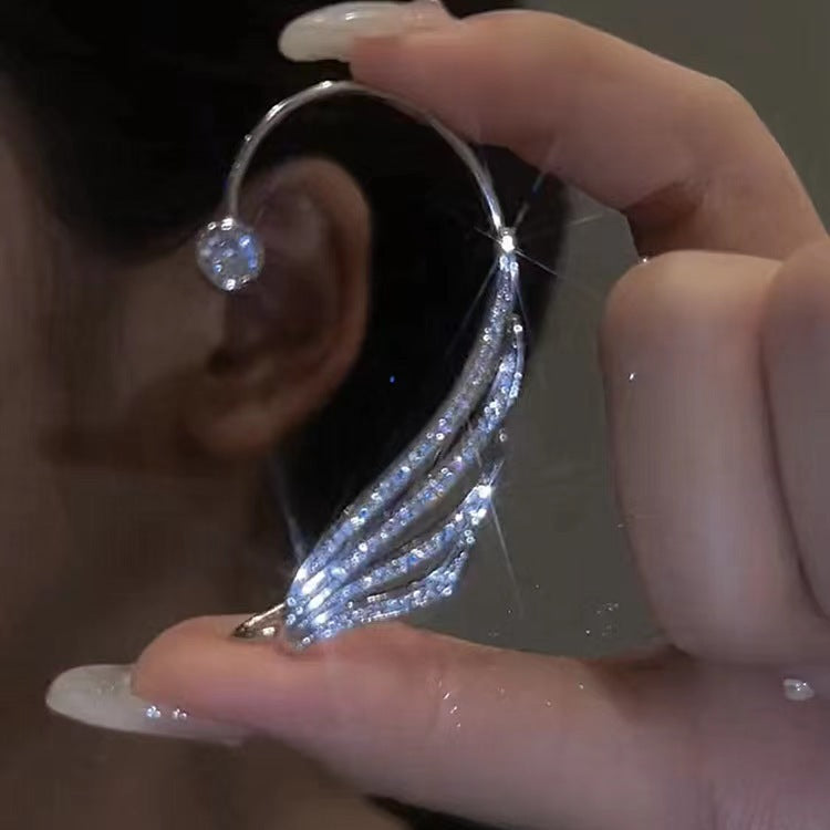 Ear Hook Clip One Without Pierced Senior Tassel Earrings