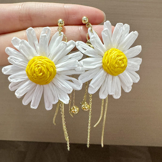 Tassel Chain Long Flexible Gentle Exquisite Earrings
