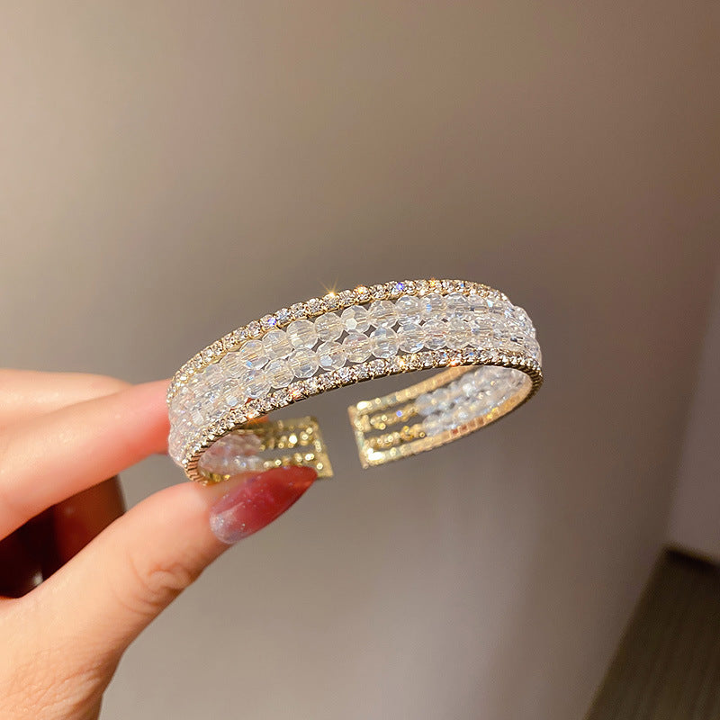 Women's Light Luxury High-grade Zircon Bangle Niche Bracelets