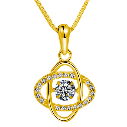 Rose Gold Plated Smart Four-leaf Clover Pendants