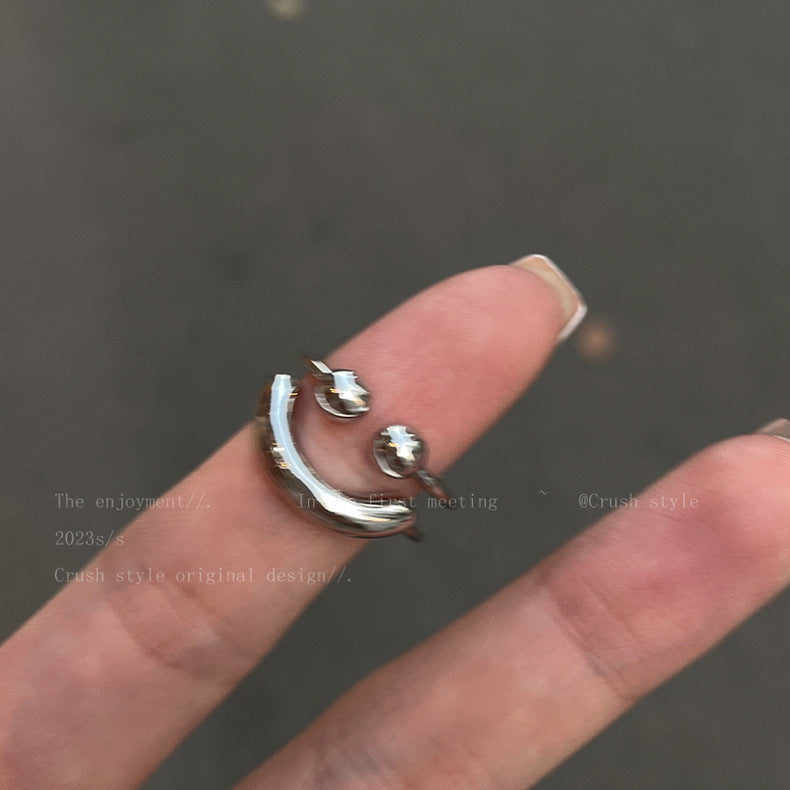 Metal Female Niche Design Advanced Index Finger Fashion Personalized Cold Rings