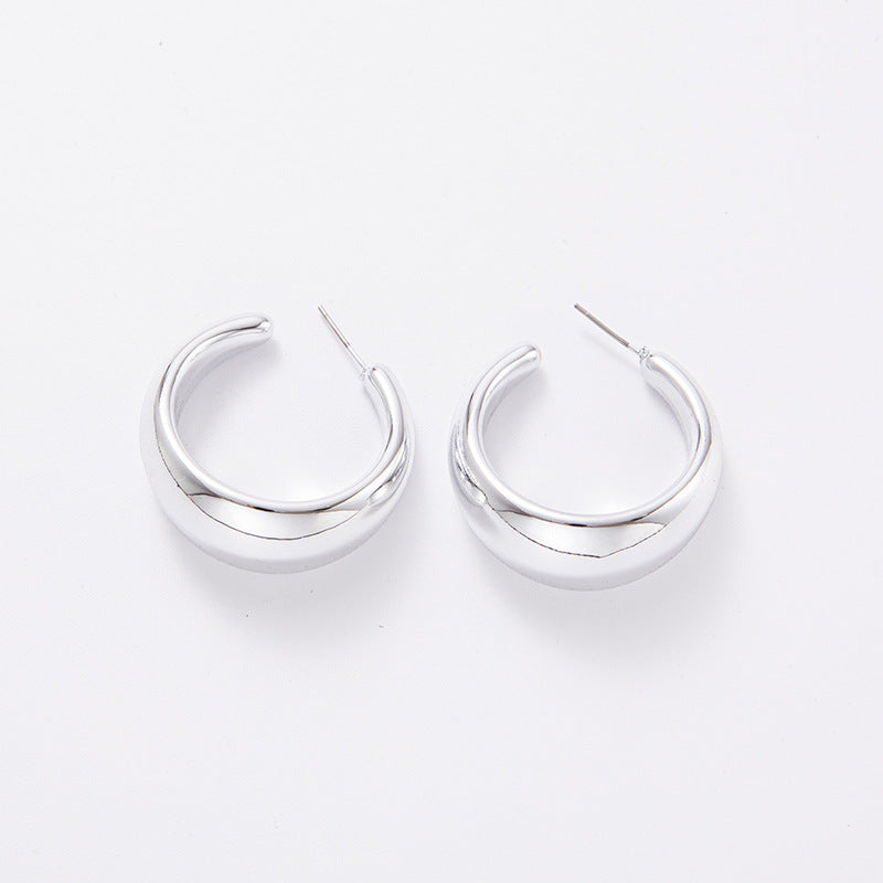 Shaped Electroplated Simple Acrylic Personalized Ear Earrings