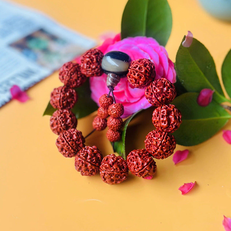 Nepal King Bodhi Buddha Beads Tibetan Style Big Bracelets