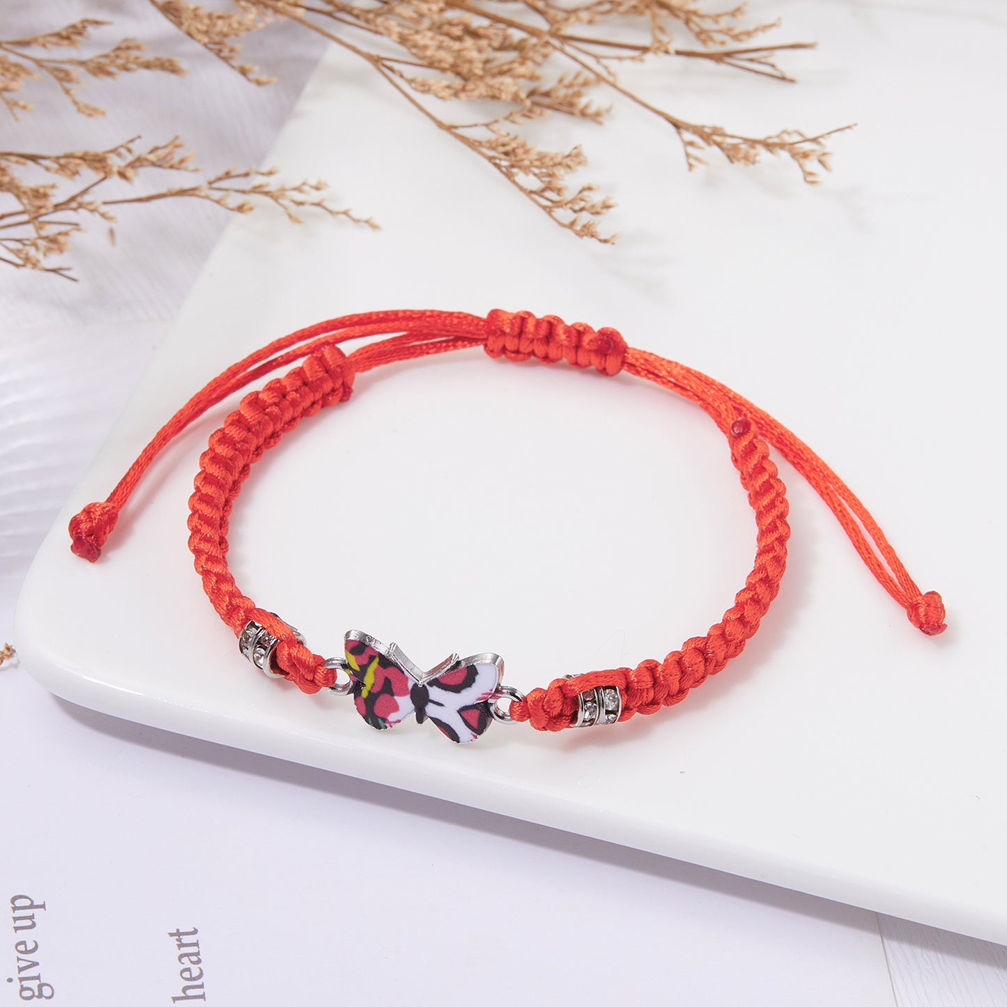 Rope Flat Knot Couple Hand-woven Valentine's Day Bracelets