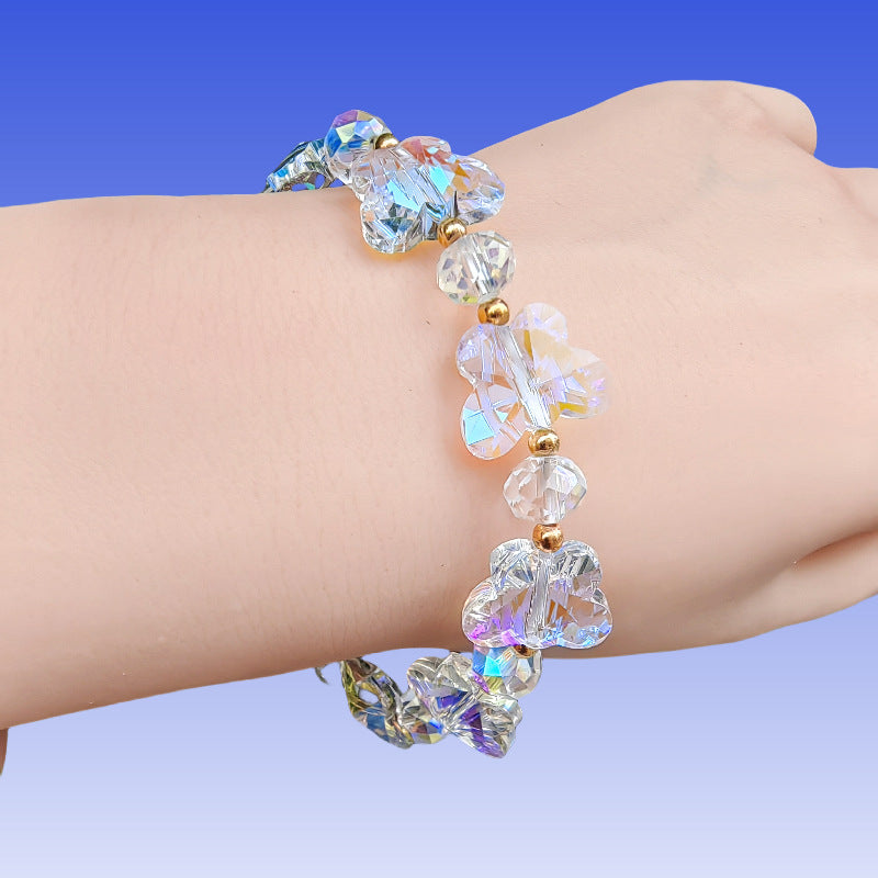 Women's Crystal Optional Sweet Fashion Ornament Butterfly Bracelets