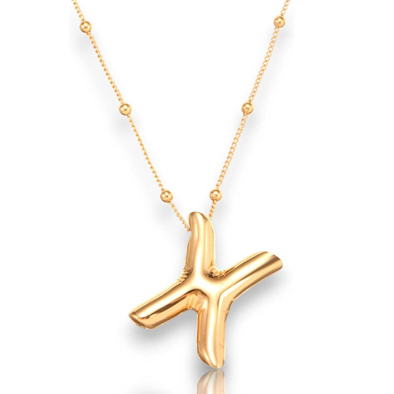 Glossy Letter Copper Popular Accessory Exquisite Necklaces