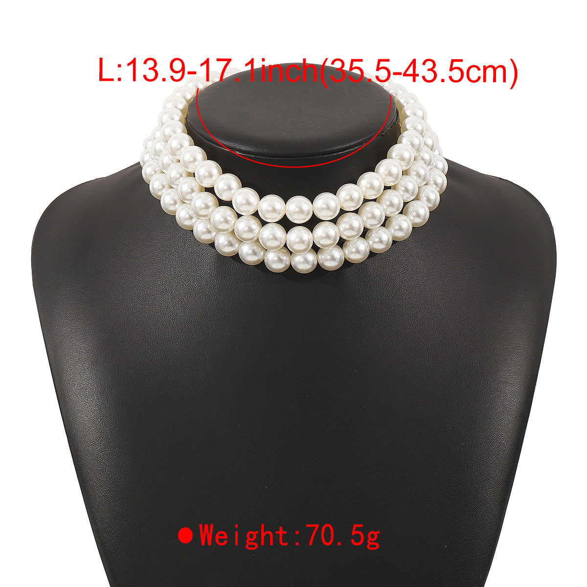 Women's Elegant Retro Fashion Exaggerated Pearl Geometric Necklaces