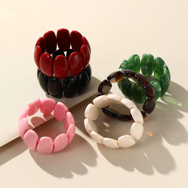 Women's Fashion Popular Acrylic Handcraft Jewelry Bracelets