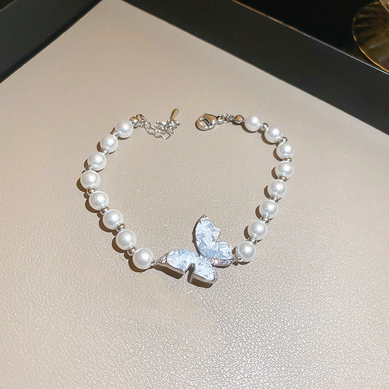 Irregular Square Flower Heart Water Drops Light Luxury High Bracelet