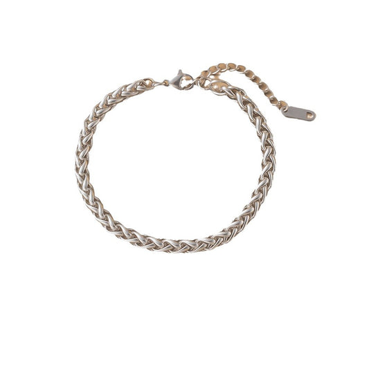 Gold Titanium Steel Choker Simple Temperament Chain Necklaces