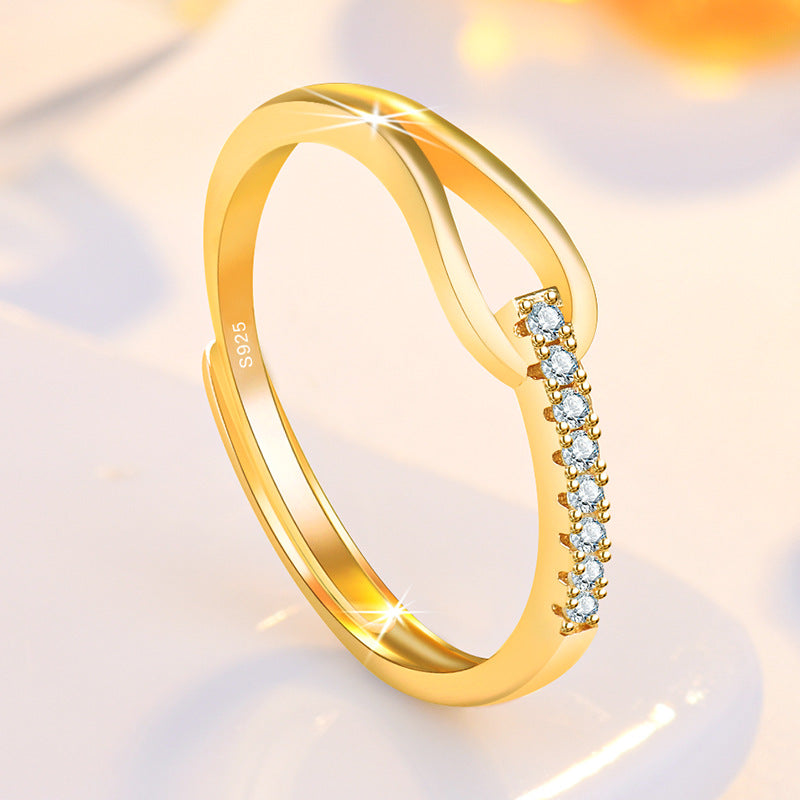 Women's Korean Simple Heart-shaped Buckle Hand Jewelry Rings