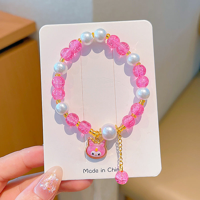 Children's Cartoon Beaded Colored Glaze Beads Jewelry Bracelets