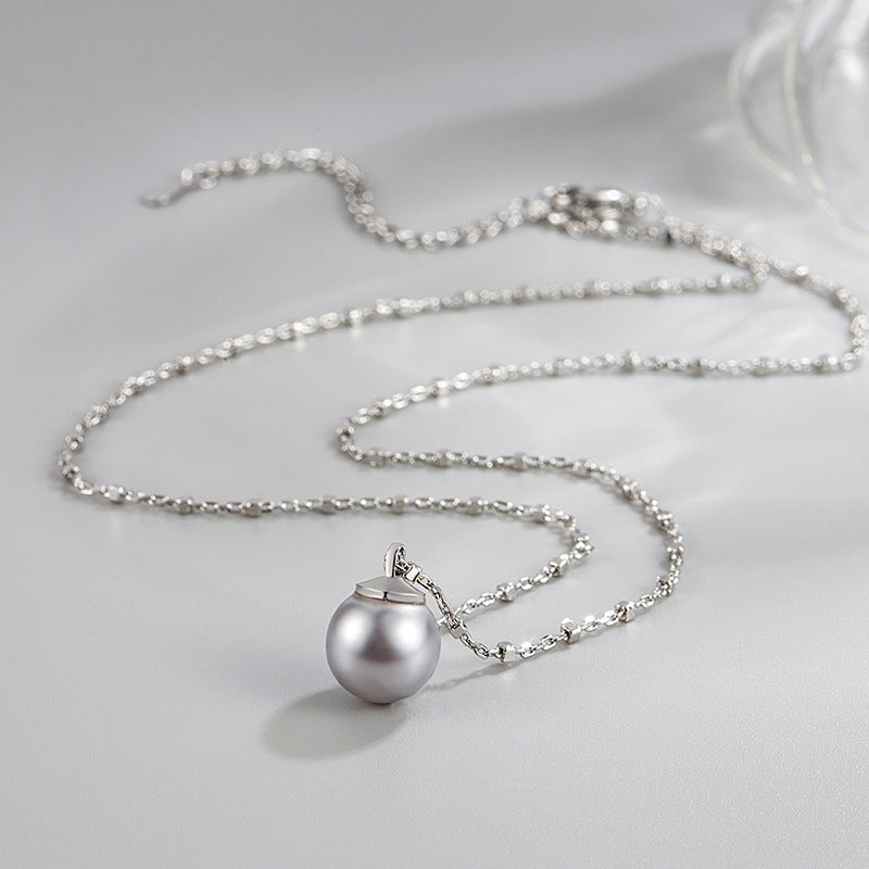 Women's Pearl Super Flash Square Chain Affordable Luxury Fashion Necklaces