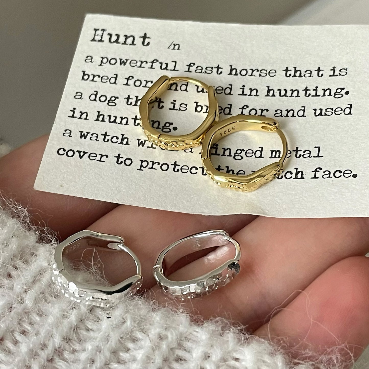 Irregular Crushed Ice Ear Clip Fashion Earrings