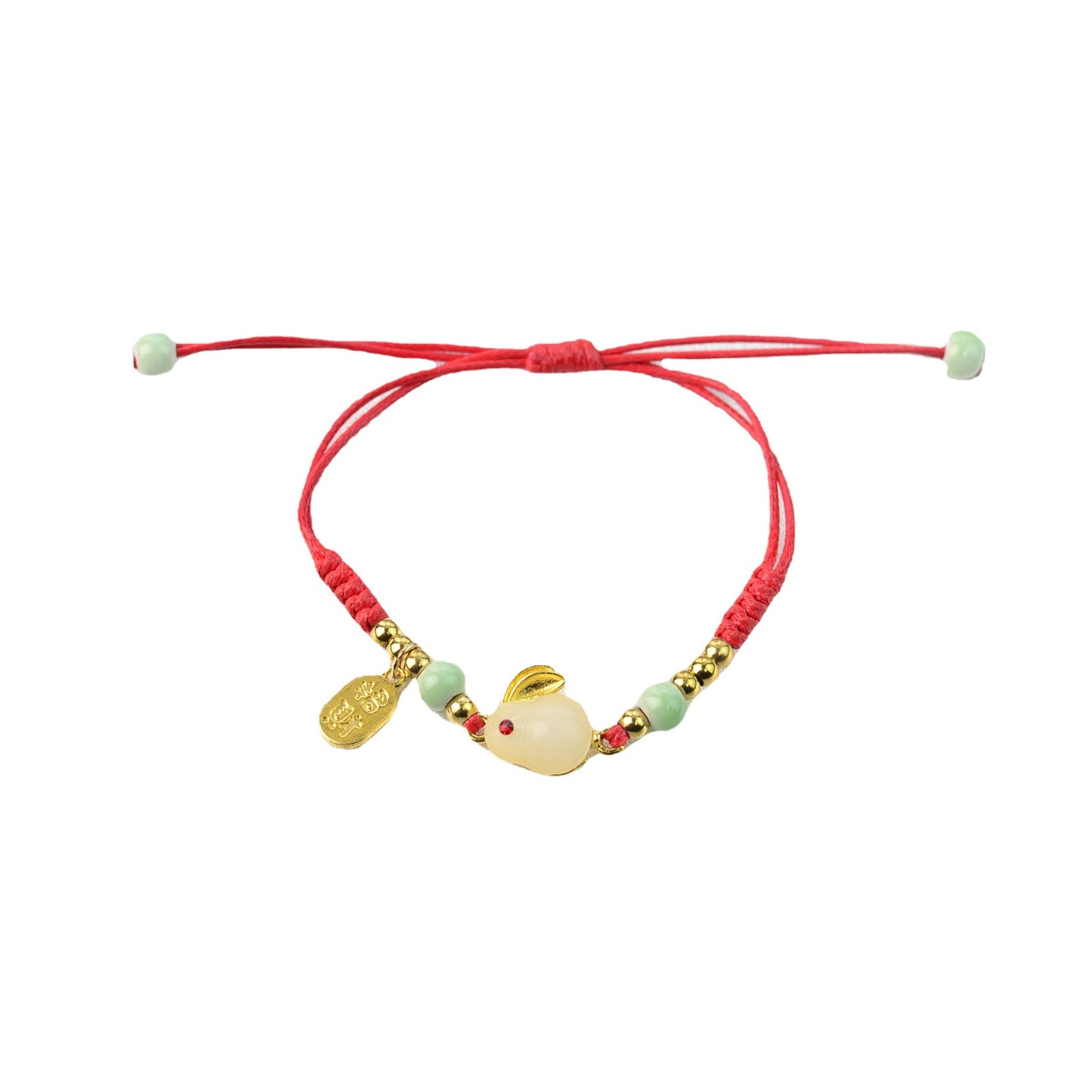 Women's Lucky Jade Hare Gift Life Chinese Bracelets