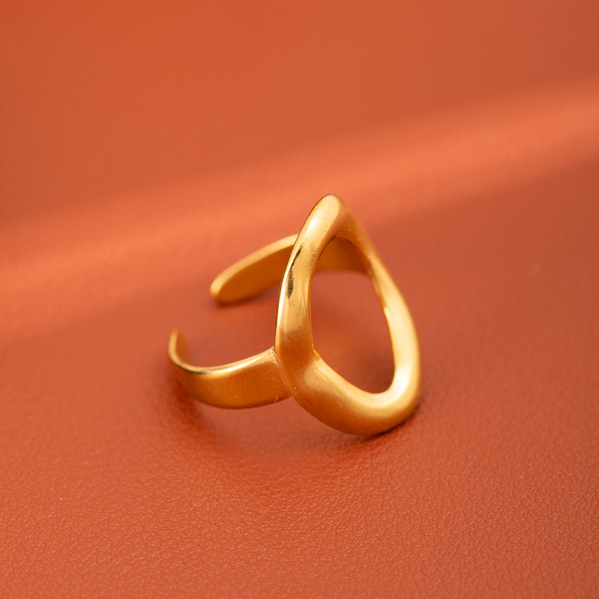 Vacuum Plating Titanium Steel Geometric High-grade Ring