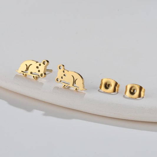 Stainless Steel Zodiac Animal Fashion Pig Rings