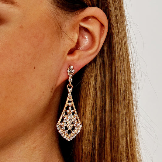Women's Rhinestone Bridal Wedding Alloy For Earrings