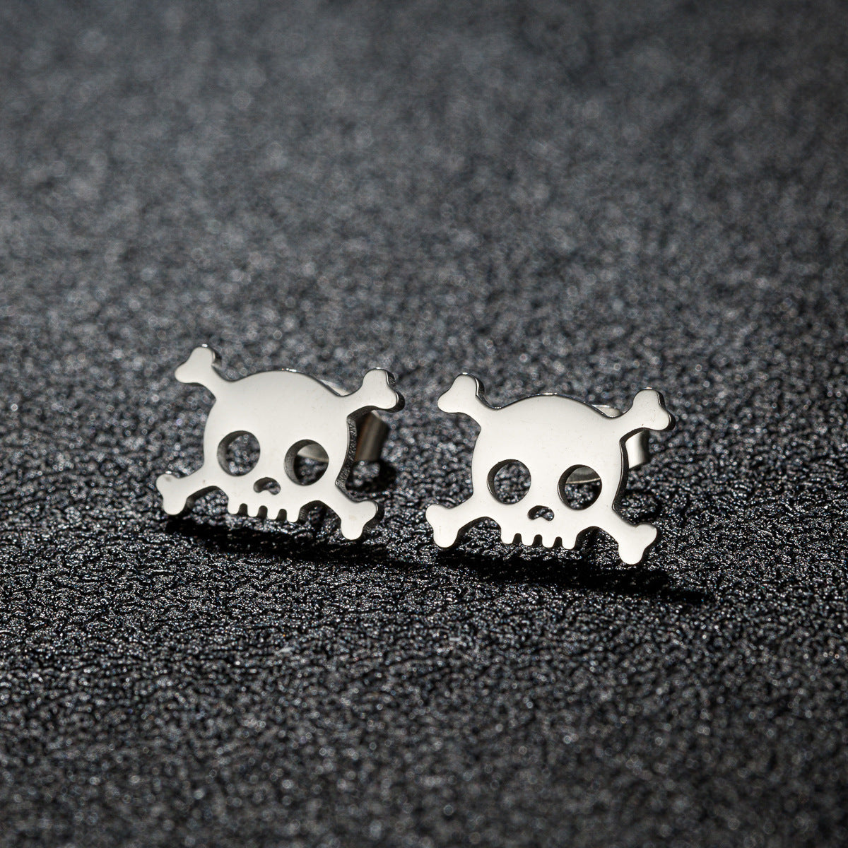 Ornament Stainless Steel Halloween Pumpkin Ghost Skull Asymmetric Earrings