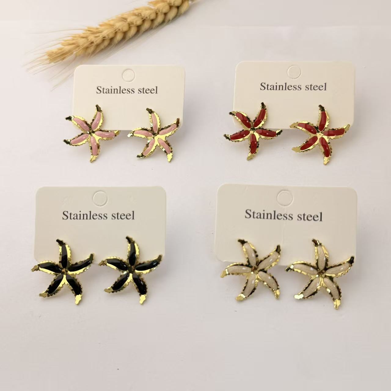 Women's Starfish Unique Design Exquisite Exaggerated Trend Earrings
