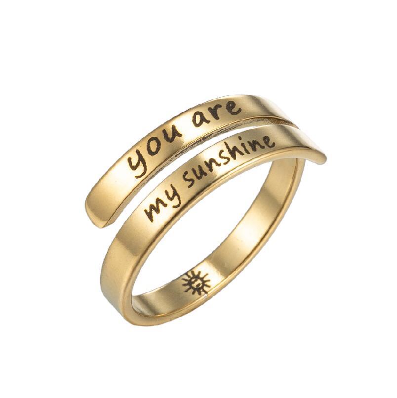 Women's Vintage Open Fashion Stainless Steel Adjustable Rings
