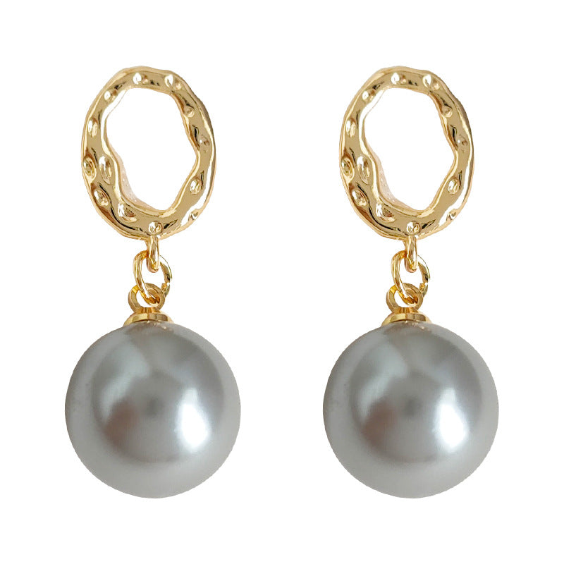 Women's Color Pearl Temperament Plated Old Money Gentle Ear Rings