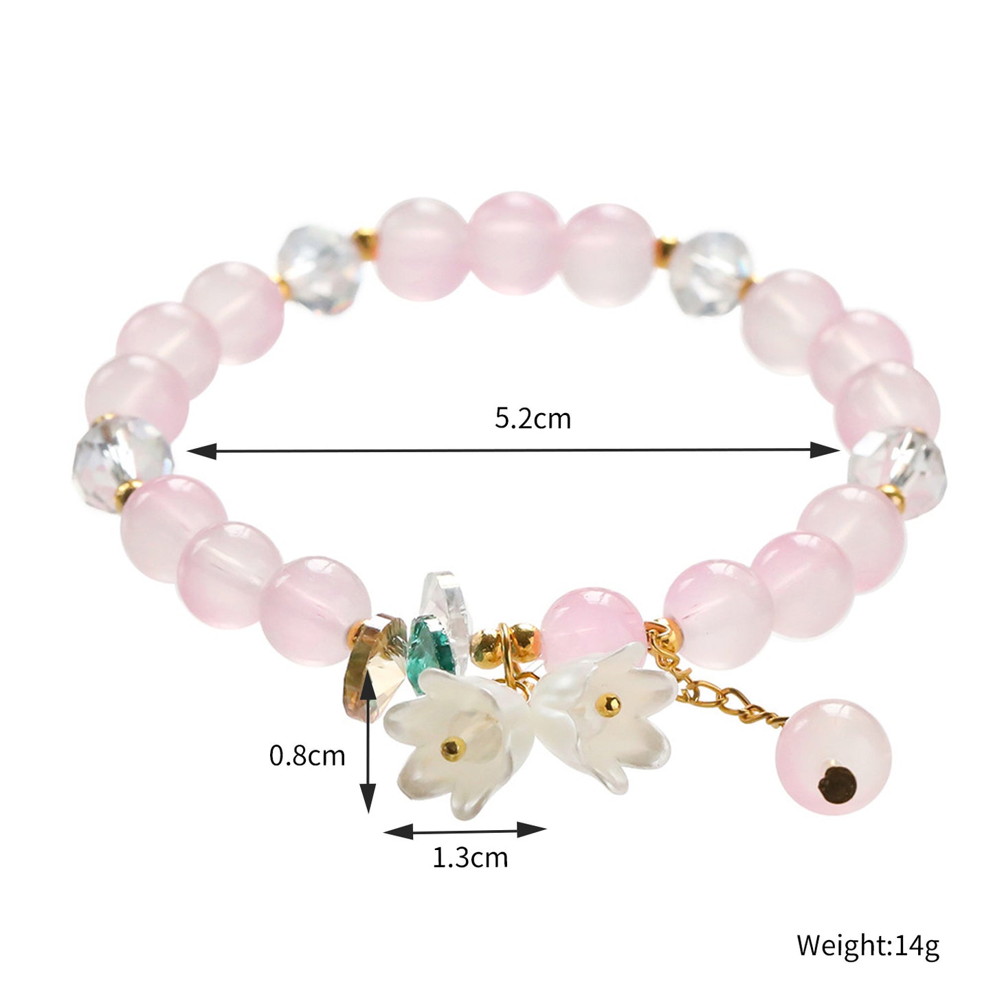 Floral Butterfly Niche Glaze Gift Friend Bracelets