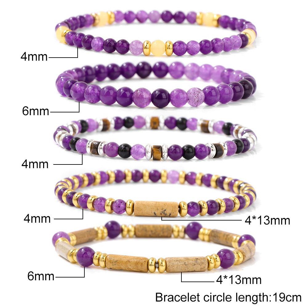 Stone Beaded Summer Fresh Elegant Graduation Bracelets