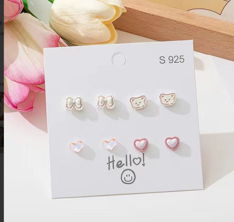 Needle Cute Ear Suit Korean Style Rings