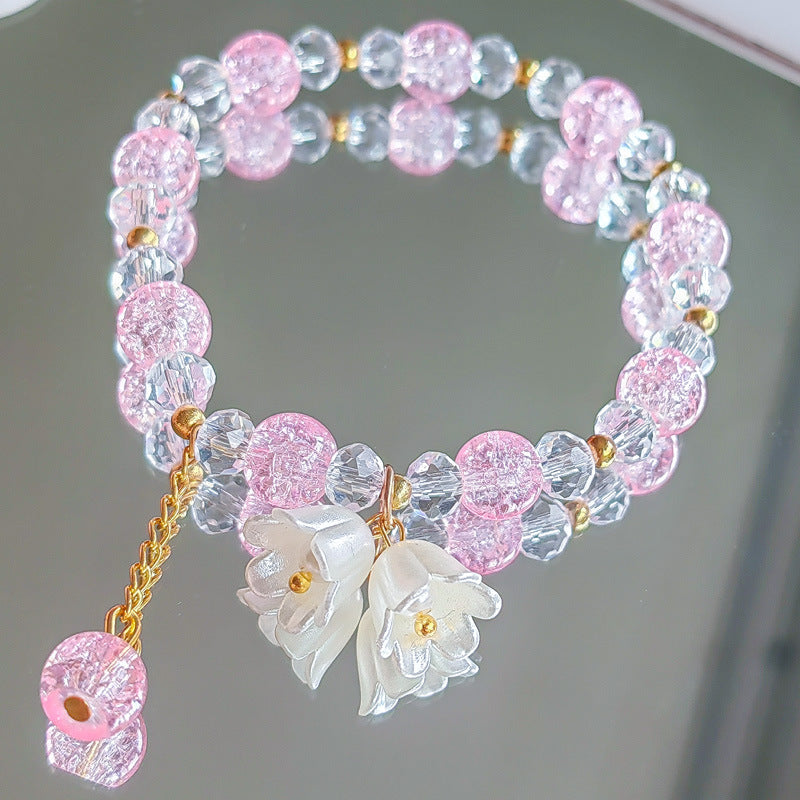 Women's Cartoon Fresh Sunflower Little Daisy Crystal Bracelets