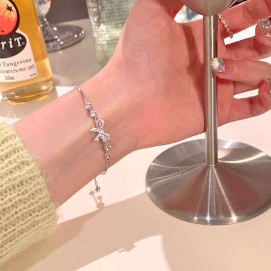Women's Style Rhinestone Bow Light Luxury High-grade Temperament Bracelets