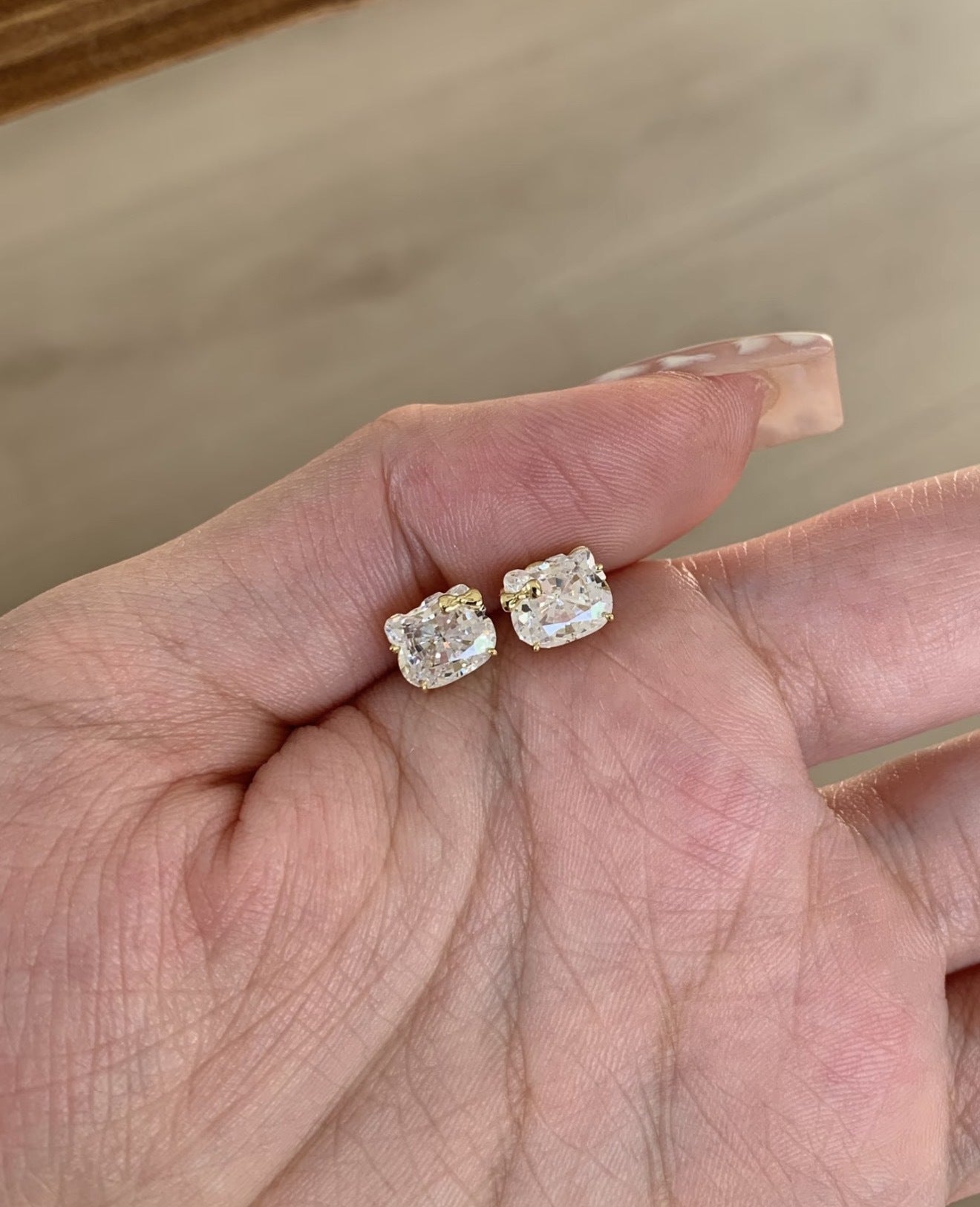 Shiny Sweet Simple Elegant Personality High Sense Stud Earrings