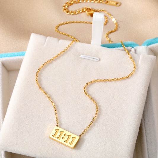 Stainless Steel Color Simple Box With Necklaces
