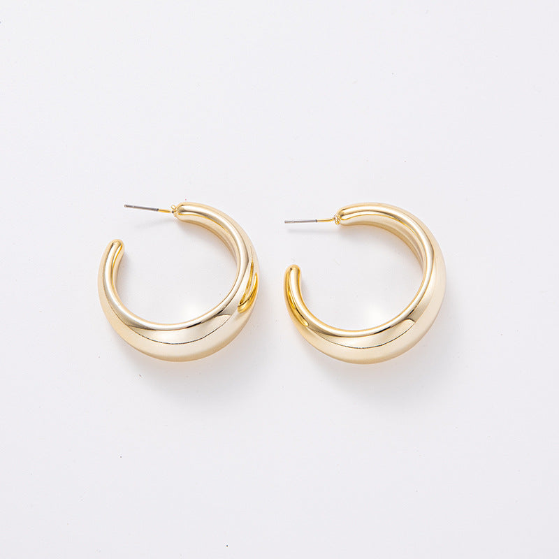 Shaped Electroplated Simple Acrylic Personalized Ear Earrings