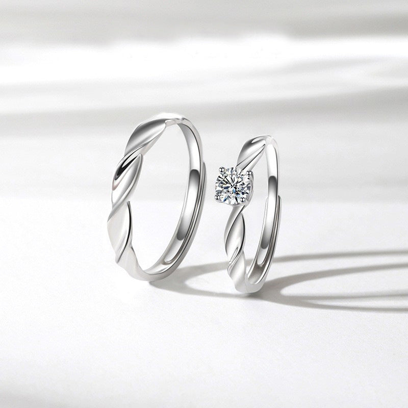 Couple Mobius Open Female Special Interest Light Ring