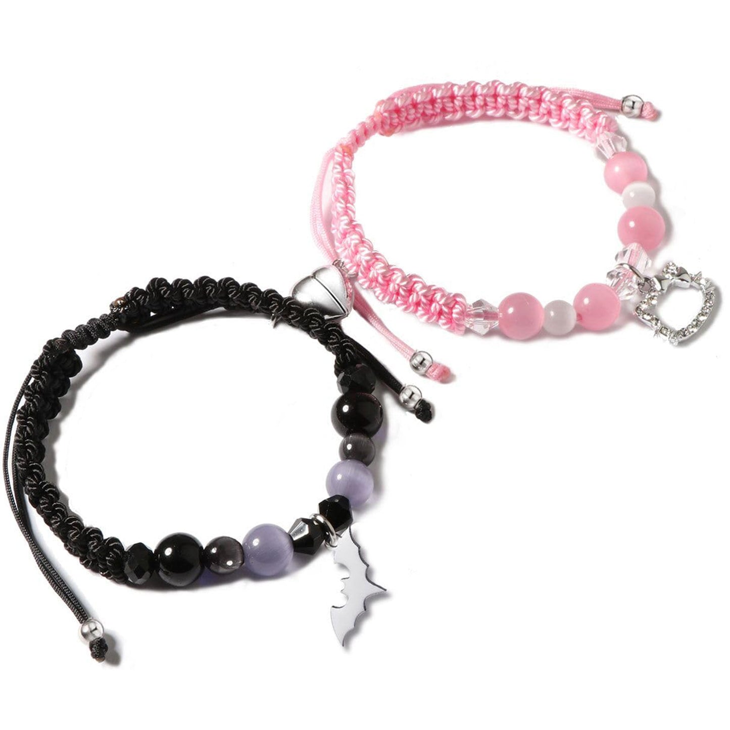 Braid Crystal Chalcedony Glitter Stone Woven Bracelets