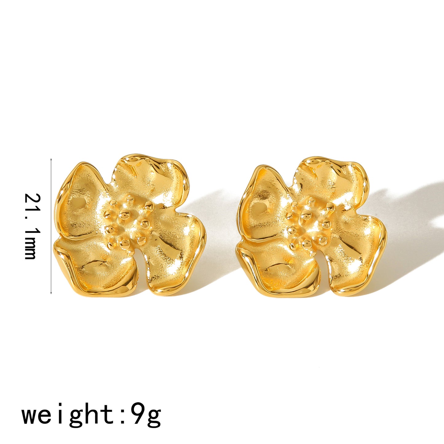 Flower Niche High-grade Butterfly Stainless Steel Earrings