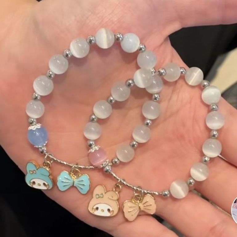 Melody Clow Cute Heart Simple Girlfriends Bracelet