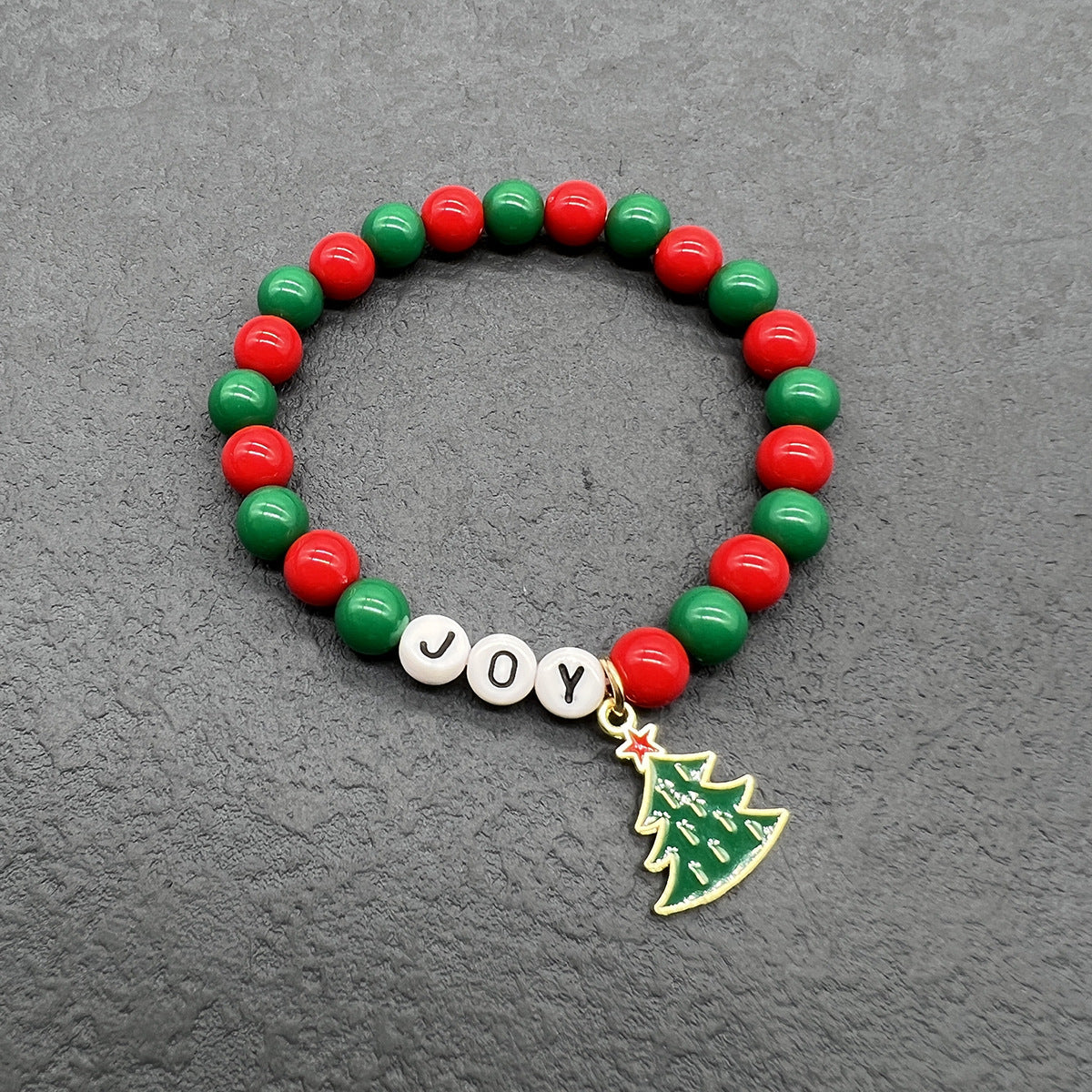 Hot Christmas Gift Beaded Letter Stretch Bracelets