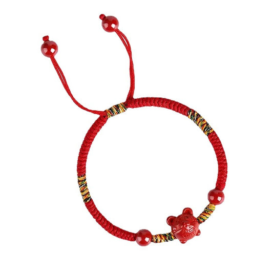 Emperor Sandstone Zodiac In Red Rope Bracelets