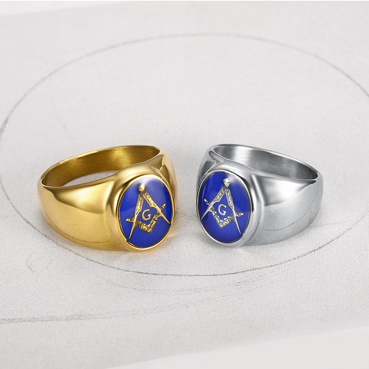 Men's Creative Fashion Ornament Titanium Steel Simple Personalized Rings