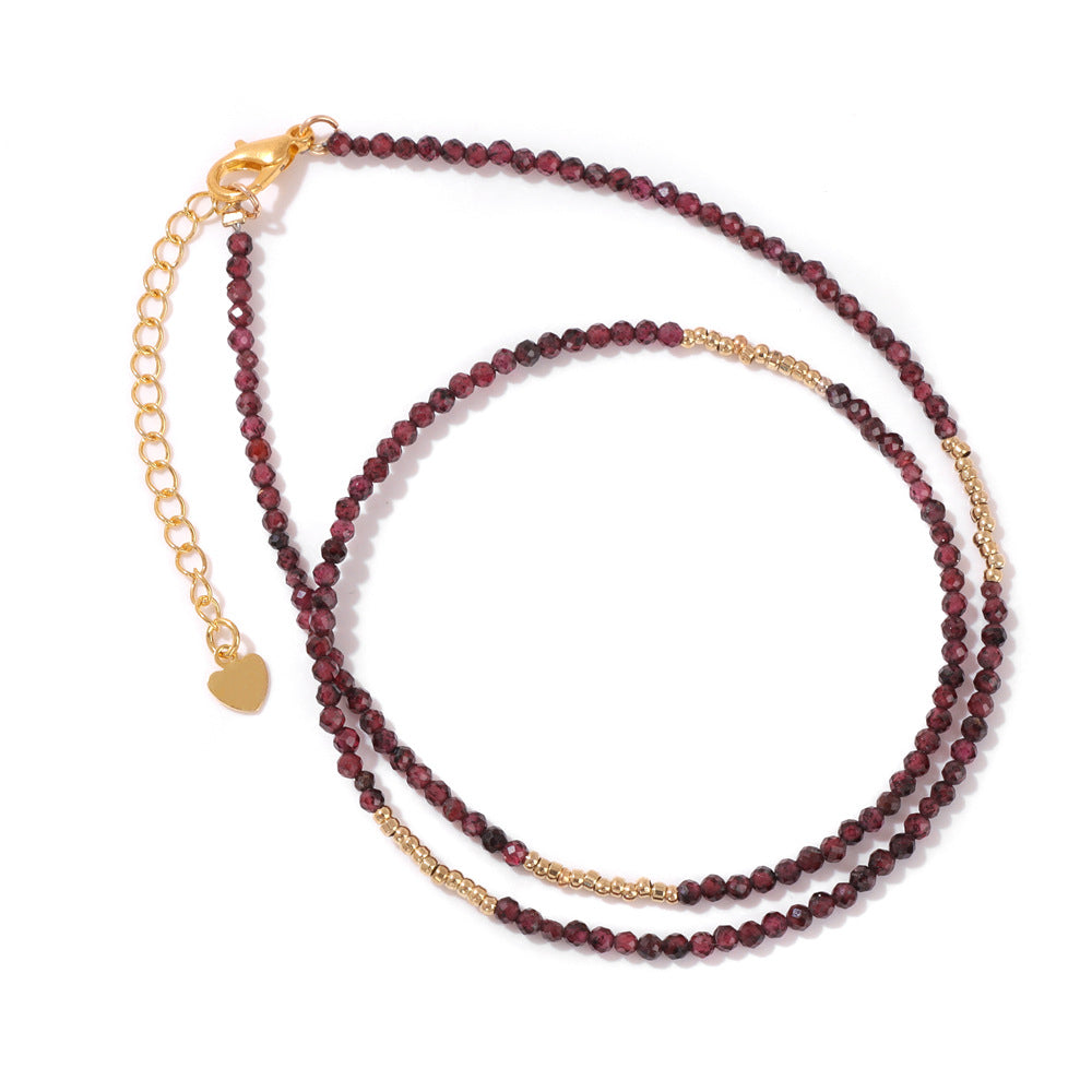 Stone Beading Clavicle Chain Female Niche Necklaces