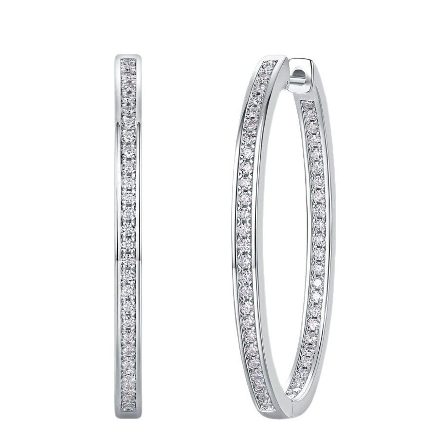 Women's Affordable Luxury Fashion Sier High-grade Temperament Earrings