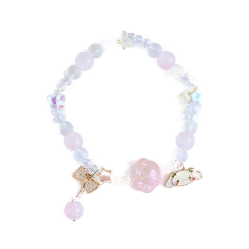 Style Mori Crystal String Beads Cat's Bracelets